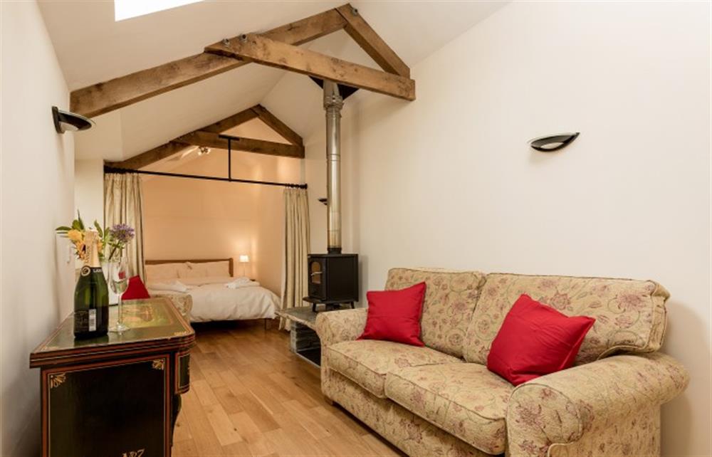 The living room at The Little Barn, Tintagel
