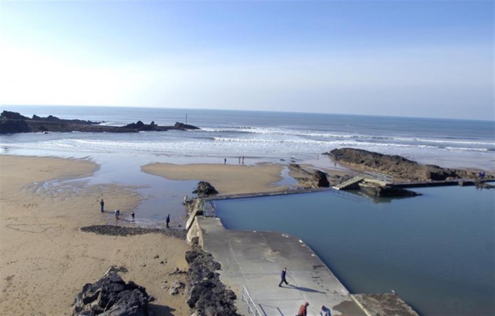 The seawater pool at Bude at The Little Barn, Tintagel