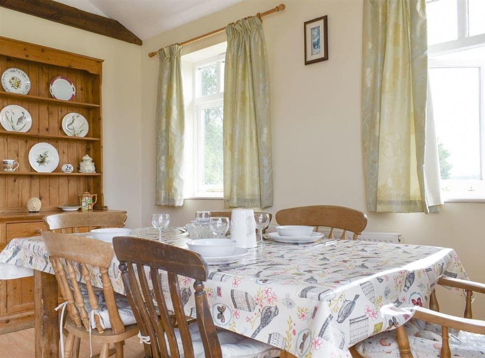 Spacious dining area at The Little Barn in Woodchurch, near Ashford, Kent