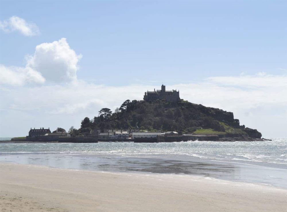 St Michaels Mount at The Little Blue House in Penzance, Cornwall