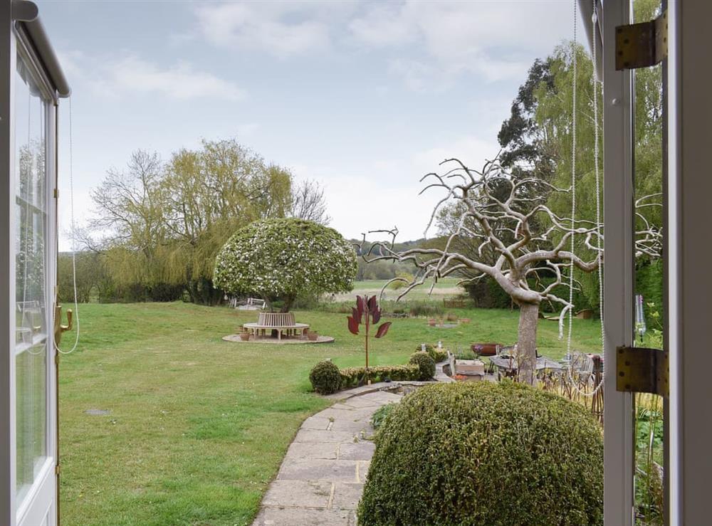 View from living area at The Little Cottage in Fittleworth, near Chichester, West Sussex