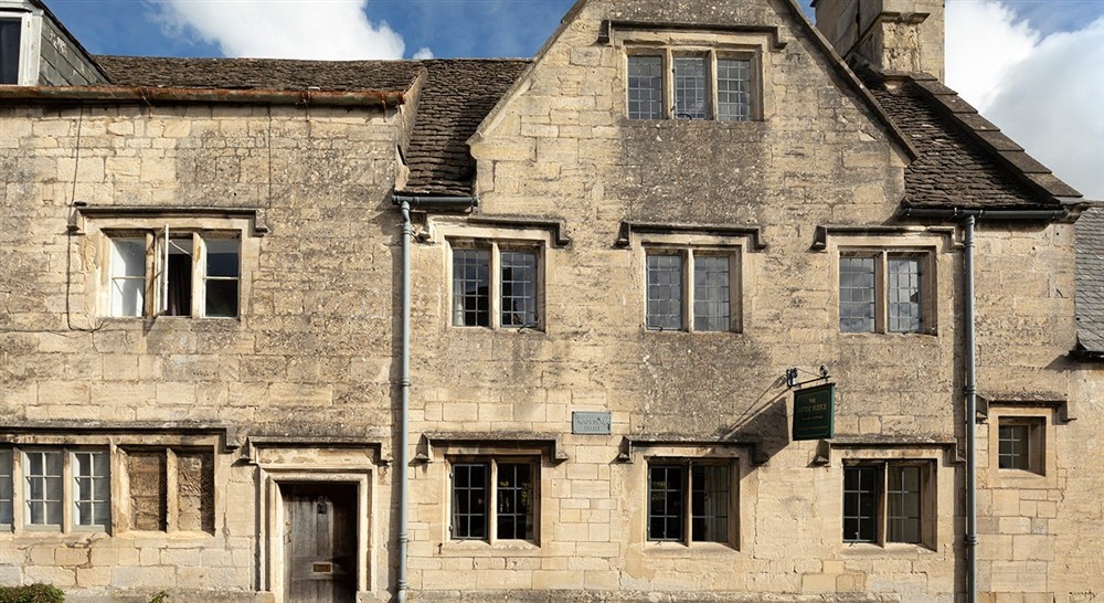 The front exterior of The Little Fleece, Gloucestershire at The Little Fleece in Stroud, Gloucestershire