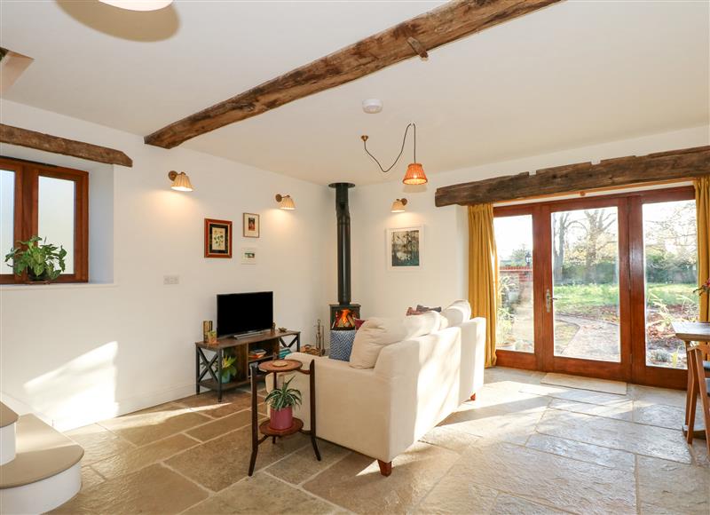 Relax in the living area at The Little Hay Barn, Bacton