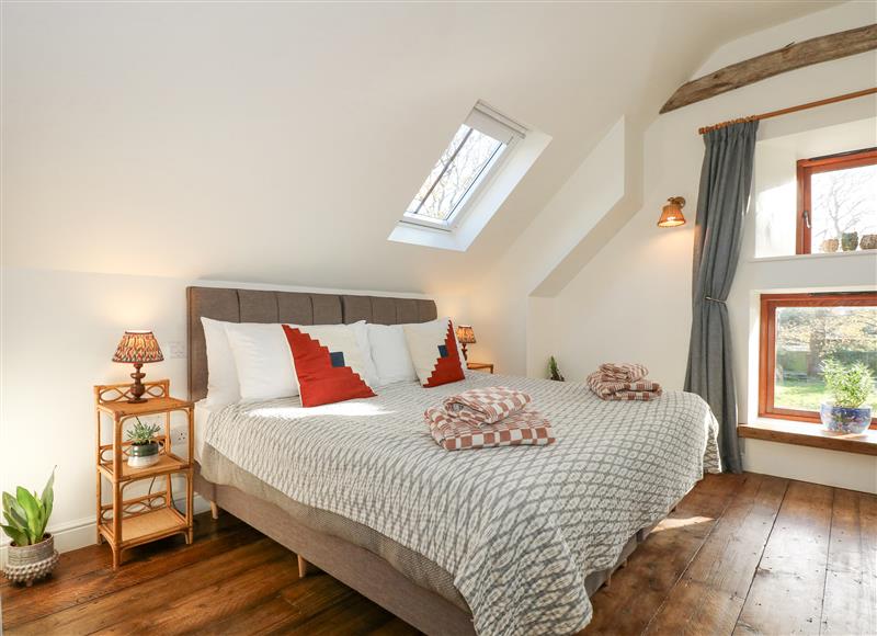 This is the bedroom at The Little Hay Barn, Bacton