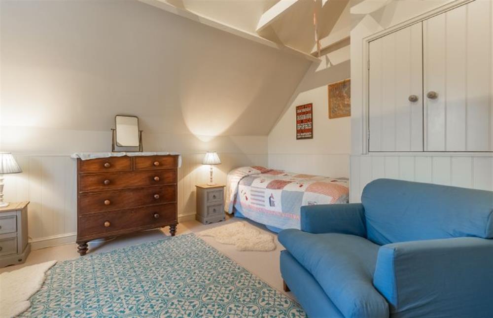 First floor: Bedroom three has two single 2ft6 beds at The Little House, Brancaster near Kings Lynn