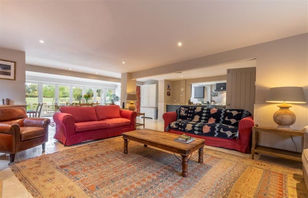 Ground floor: Living area leads into a fabulous dining area at The Little House, Brancaster near Kings Lynn