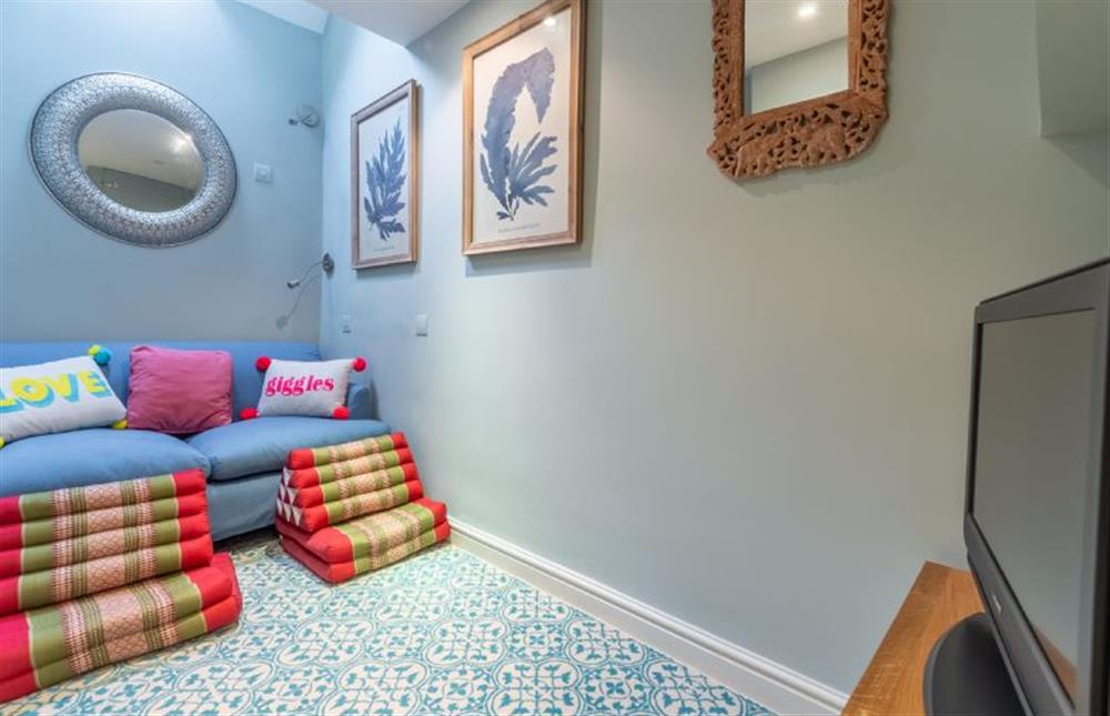 Ground floor: Snug ... perfect for little ones to chill and watch TV at The Little House, Brancaster near Kings Lynn