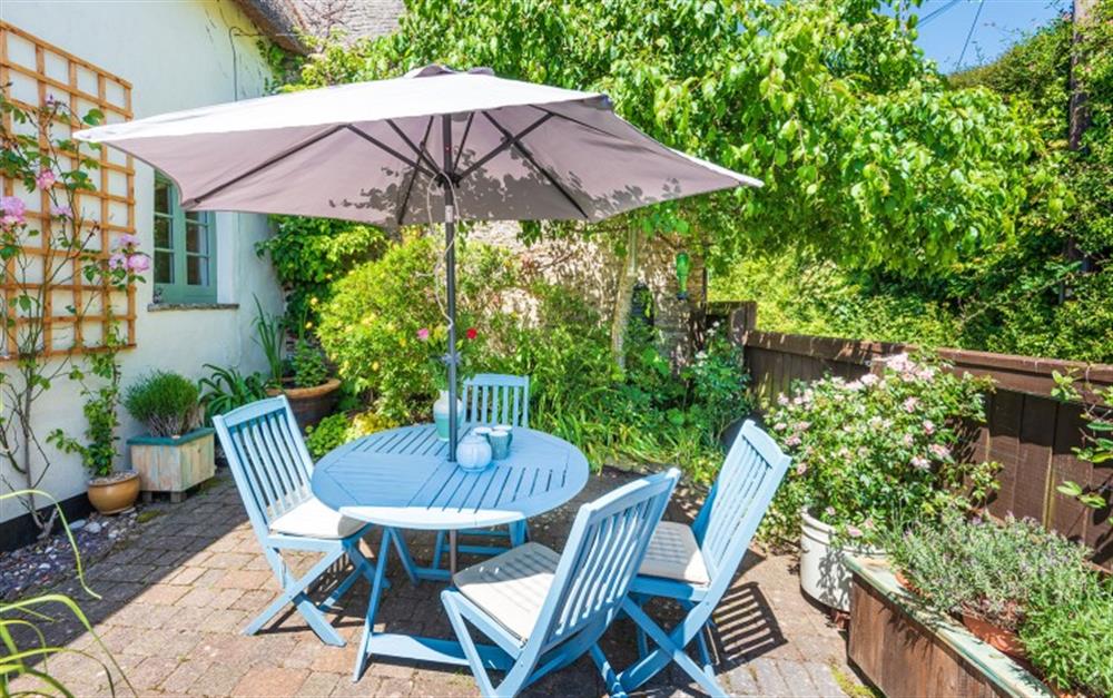 Perfect for al fresco meals, or just relaxing with a morning coffee at The Little House in Stokenham