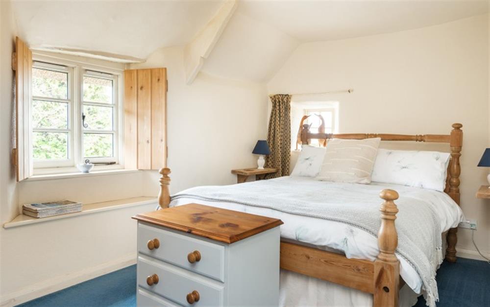 The main bedroom at The Little House in Stokenham