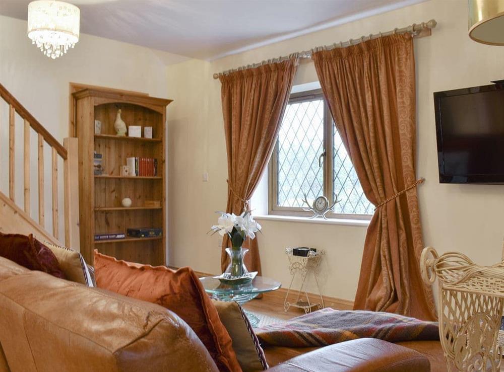 Comfy living area at The Little Lodge in Beckley, near Rye, East Sussex