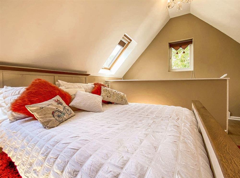 Double bedroom at The Little Lodge in Hannington Wick, near Fairford, Wiltshire