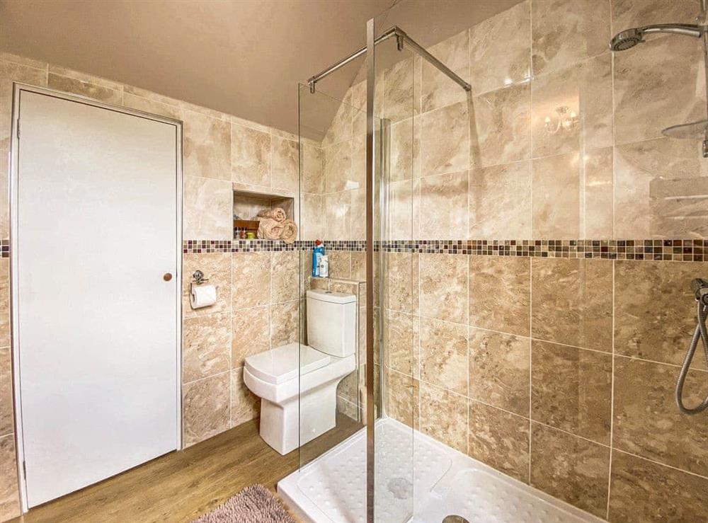Shower room at The Little Lodge in Hannington Wick, near Fairford, Wiltshire