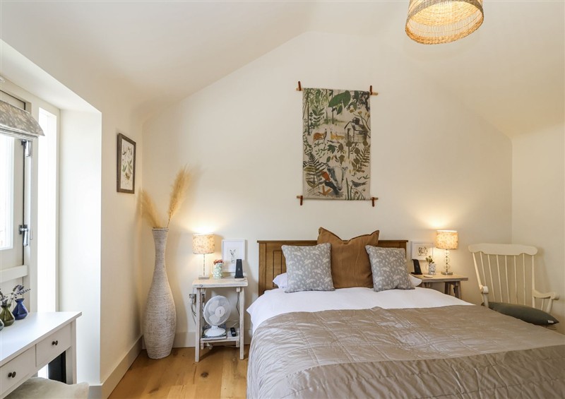 This is the bedroom at The Little Loft, Burford