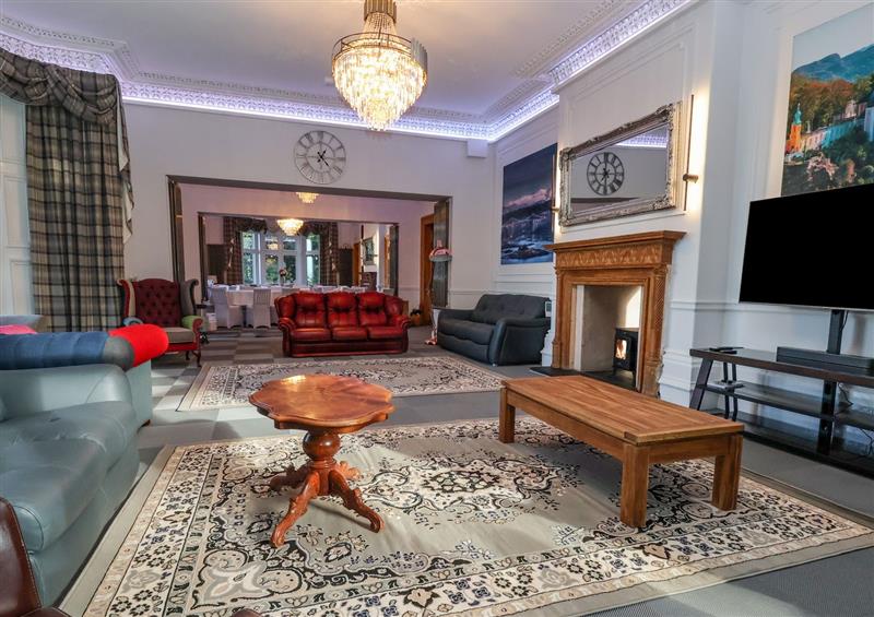 The living area at The Lloyd George, Bontnewydd