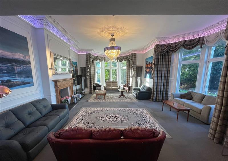This is the living room at The Lloyd George, Bontnewydd