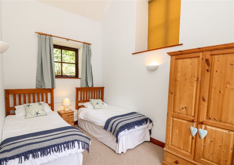 One of the bedrooms at The Lobster Pot, near Ventnor