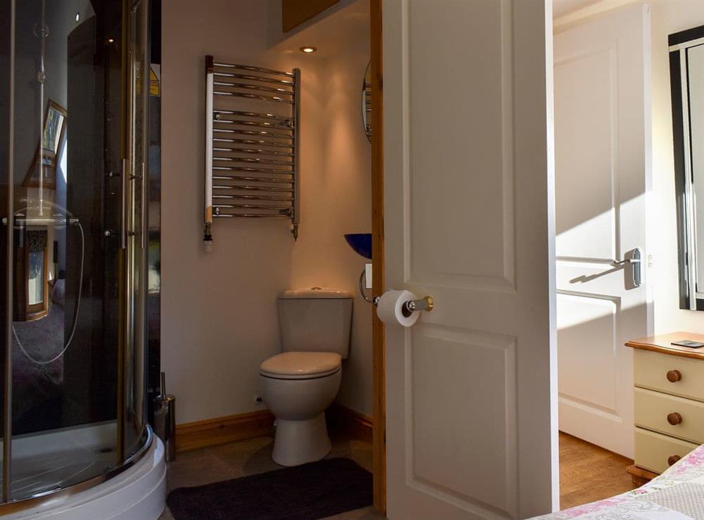 En-suite shower room at The Lodge at Crockwell Park in Kingskerswell, Devon