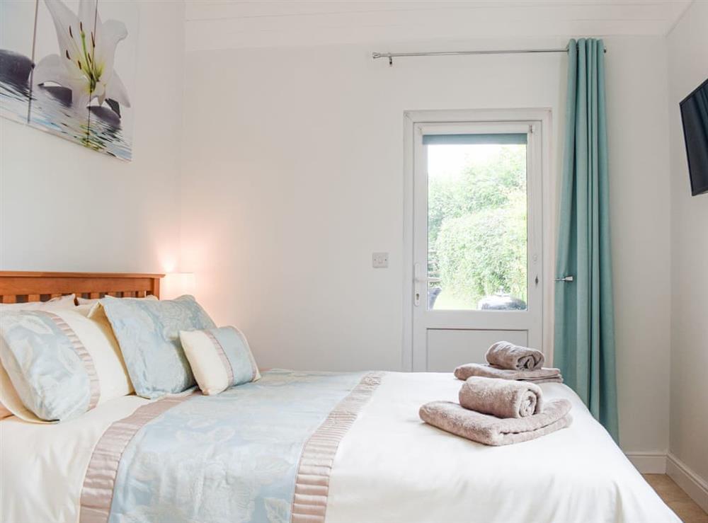 Double bedroom at The Lodge at Forbury Cottage in Kimbolton, near Leominster, Herefordshire