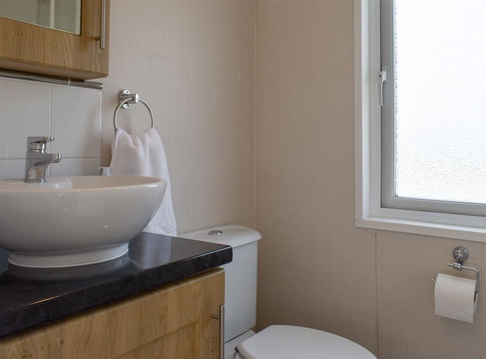 En-suite at The Lodge at Newmeads Farm in Wick, Glastonbury, Somerset