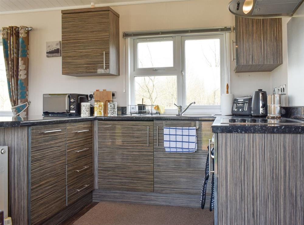 Kitchen at The Lodge at Newmeads Farm in Wick, Glastonbury, Somerset