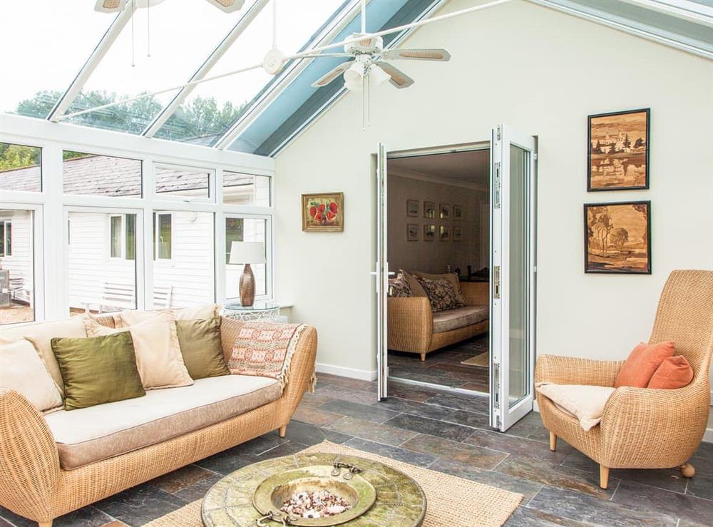Conservatory at The Lodge in Bettiscombe, near Lyme Regis, Dorset
