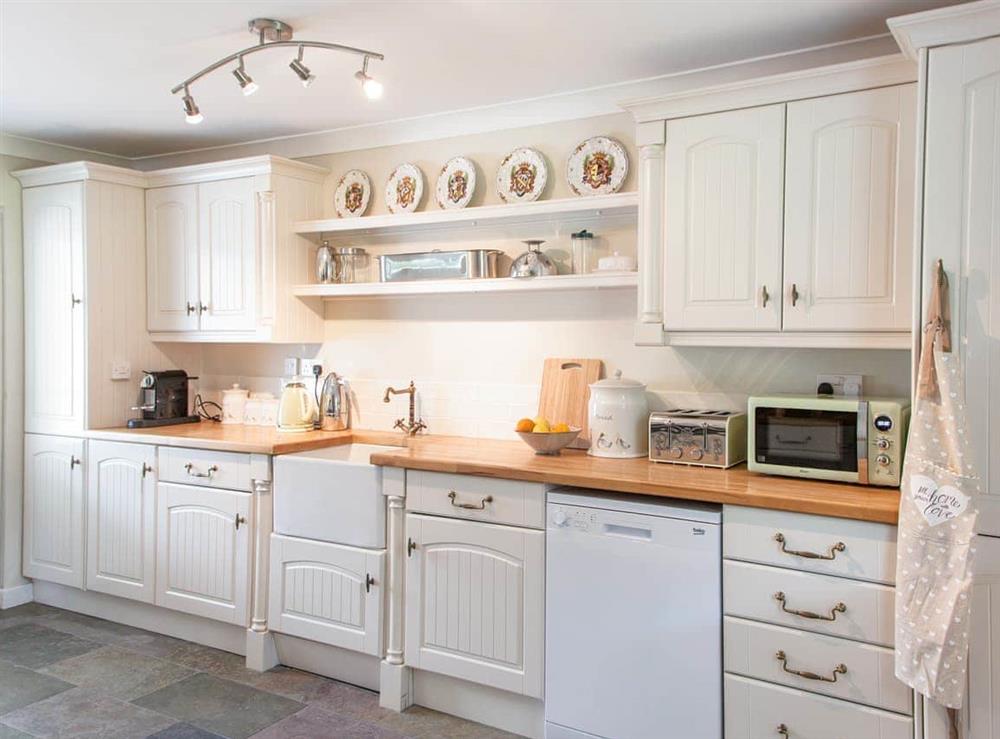 Kitchen at The Lodge in Bettiscombe, near Lyme Regis, Dorset