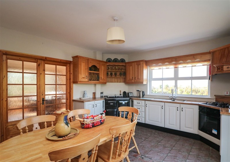 The kitchen at The Lodge Bolinahaney, Bunclody