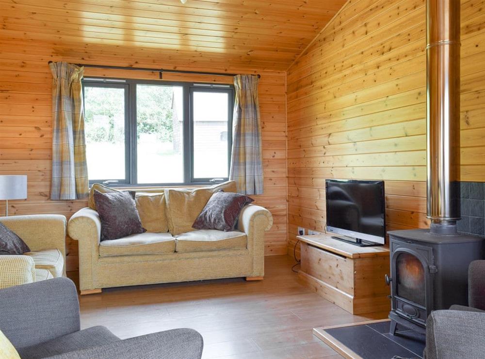 Living area at The Lodge in Drayton, Leicestershire
