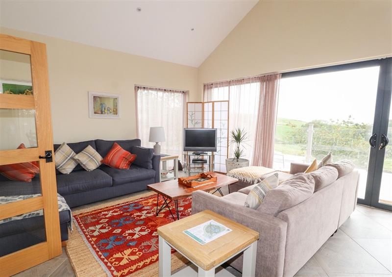 Enjoy the living room at The Lodge, Dunragit near Glenluce