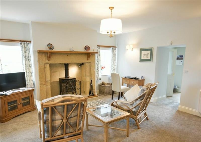 The living area at The Lodge, Elsdon