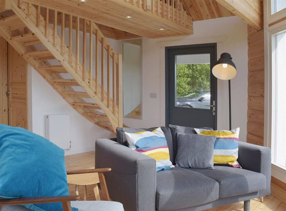 Spacious open plan living area at The Lodge in Five Roads, near Llanelli, Dyfed