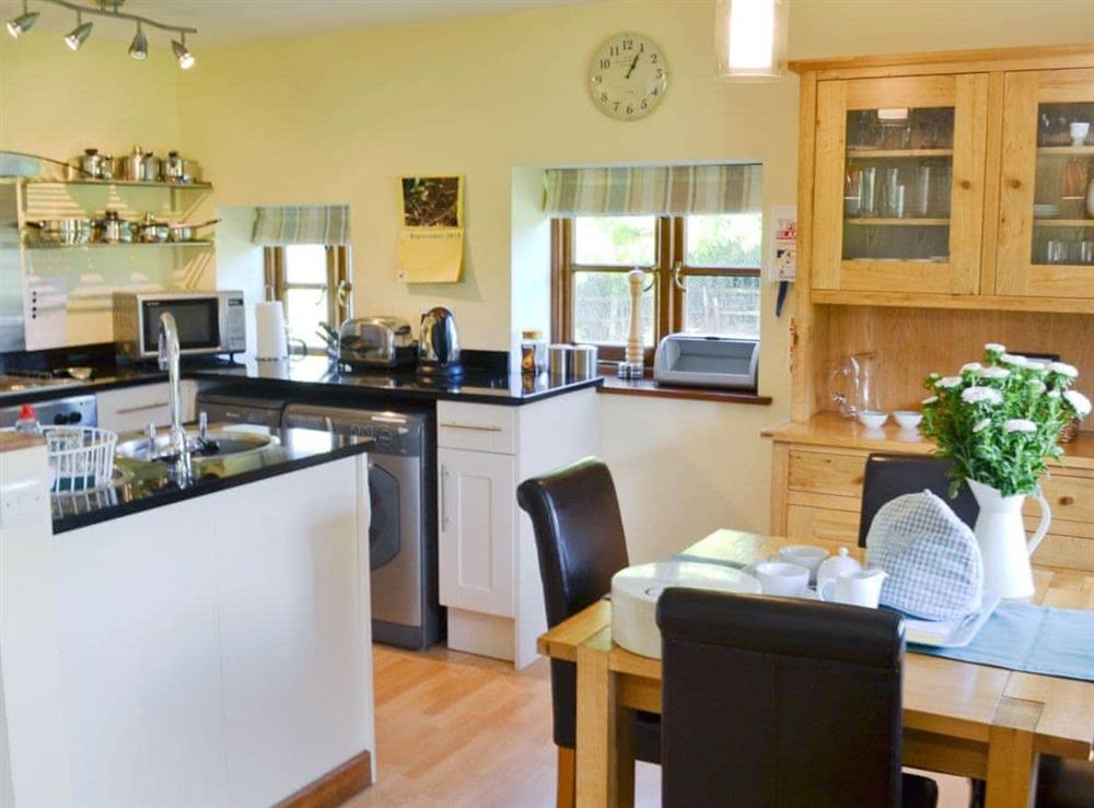 Kitchen/diner at The Lodge in Goose Green, Pulborough, West Sussex., Great Britain