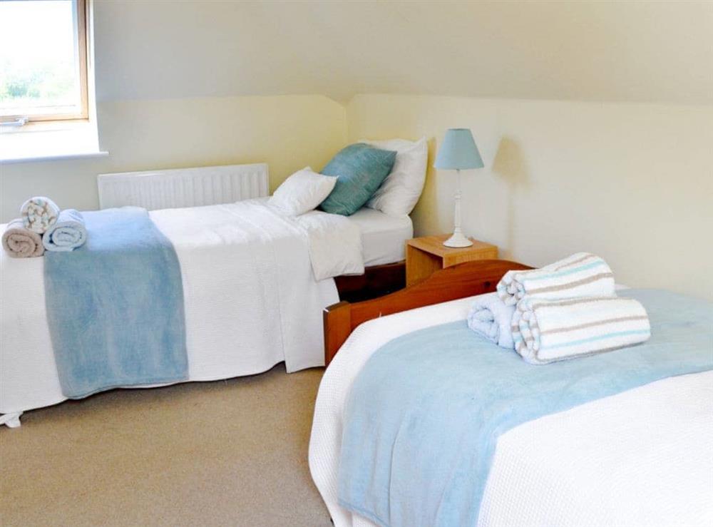 Twin bedroom at The Lodge in Goose Green, Pulborough, West Sussex., Great Britain
