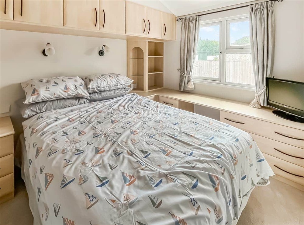 Double bedroom at The Lodge in Hogsthorpe, Lincolnshire