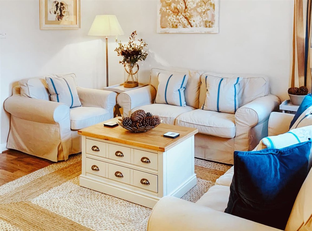 Living area at The Lodge in Kelso, Roxburghshire