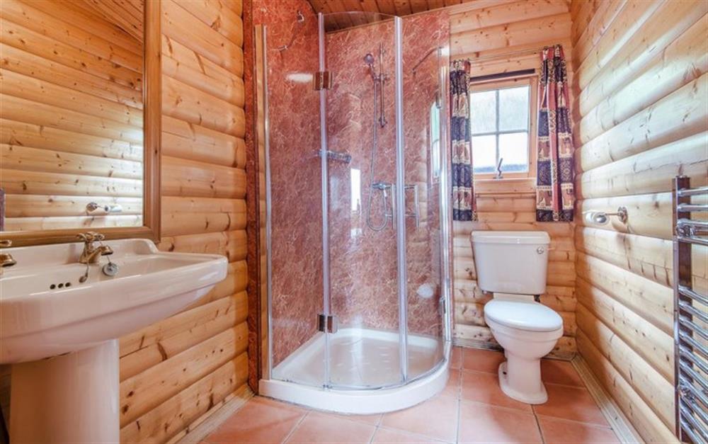 En-suite shower room at The Lodge in Lyme Regis