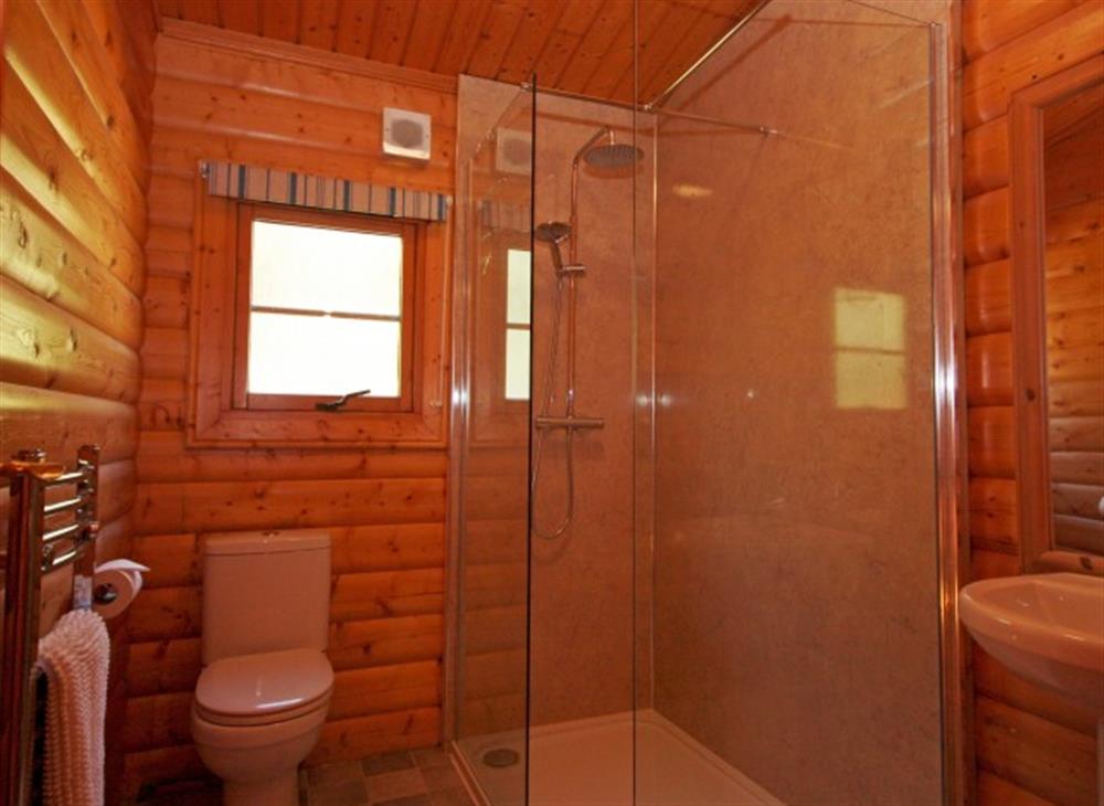 Family shower room at The Lodge in Lyme Regis