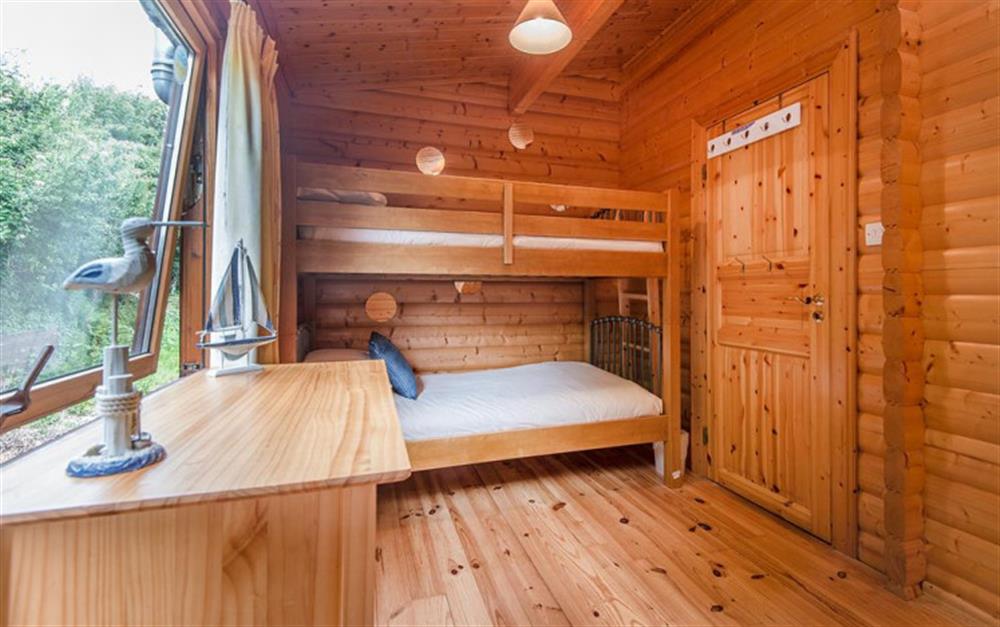 Full sized bunks in bedroom 3 at The Lodge in Lyme Regis