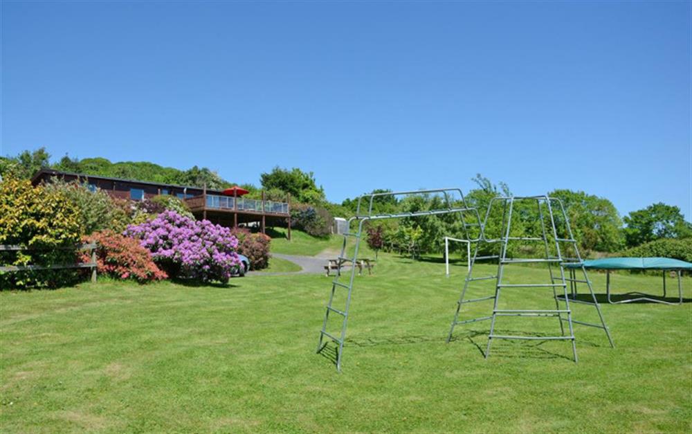 Garden area for all at The Lodge in Lyme Regis