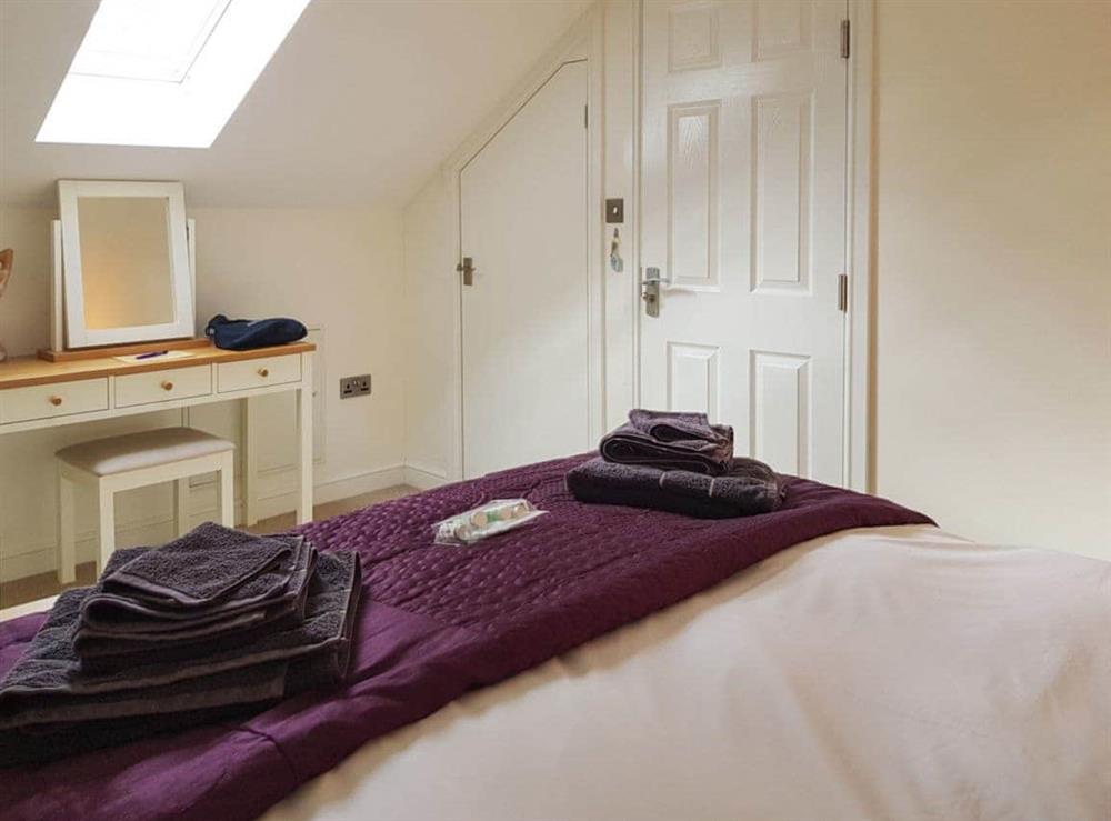 Comfortable bedroom in The Garage at The Lodge in North Duffield, near York, North Yorkshire