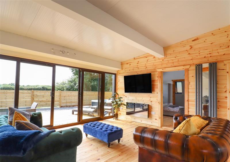 The living area at The Lodge, Pentney near Middleton