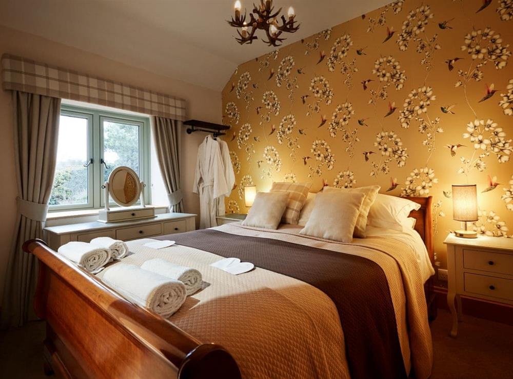 Double bedroom at The Lodge in Pulverbatch, near Shrewsbury, Shropshire