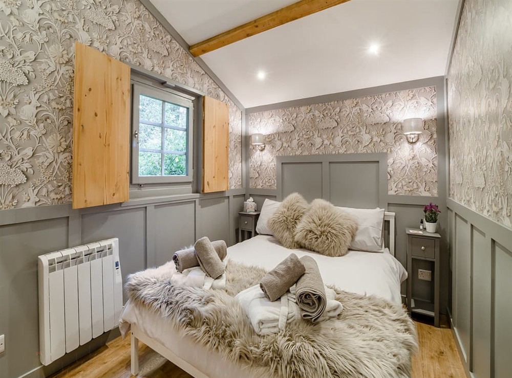 Double bedroom at The Lodge in Ringwood, New Forest, Hampshire