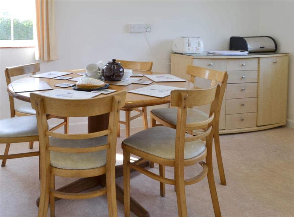 Convenient dining area within kitchen at The Lodge in Scarning, near Dereham, Norfolk