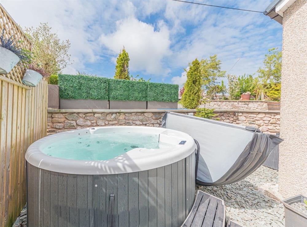 Hot tub at The Lodge in Ulverston, Cumbria