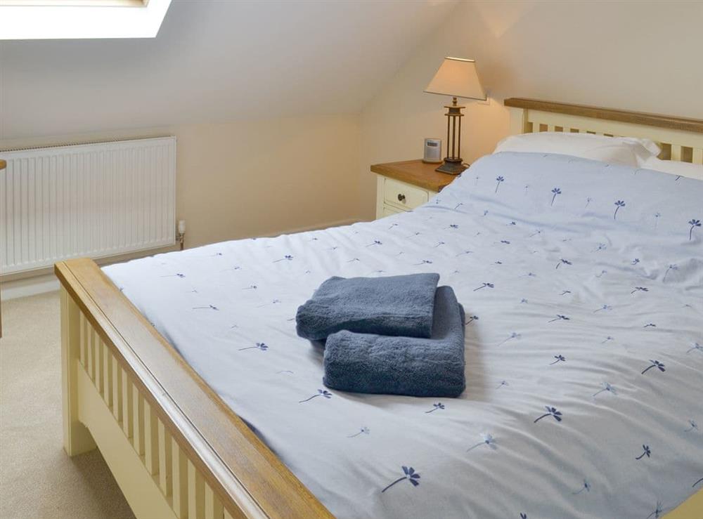 Relaxing double bedroom at The Lodge in Wedmore, near Cheddar, Somerset