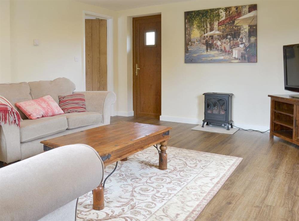 Welcoming living room at The Lodge in Wedmore, near Cheddar, Somerset
