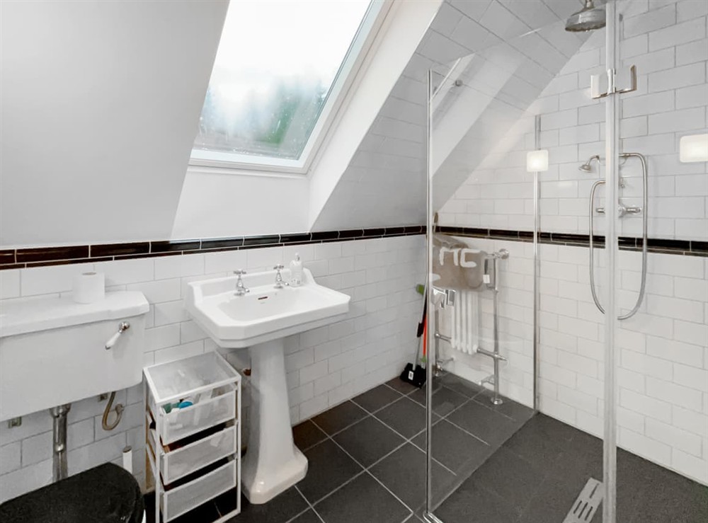 Bathroom at The Lodge in West Linton, near Edinburgh, Peebleshire
