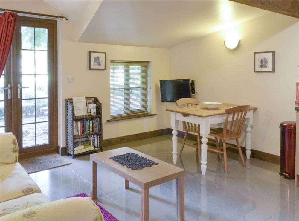 Convenient open plan living area at Chestnut Lodge, 