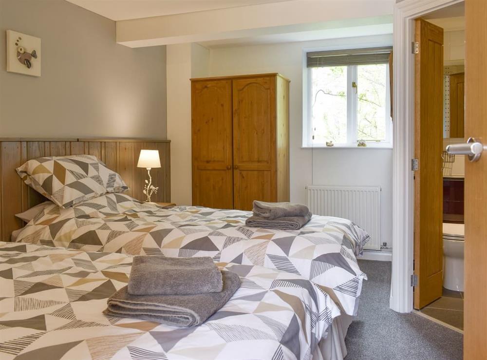 Zip-link beds set as twin at The Loft in Boys Hill, near Sherborne, Dorset